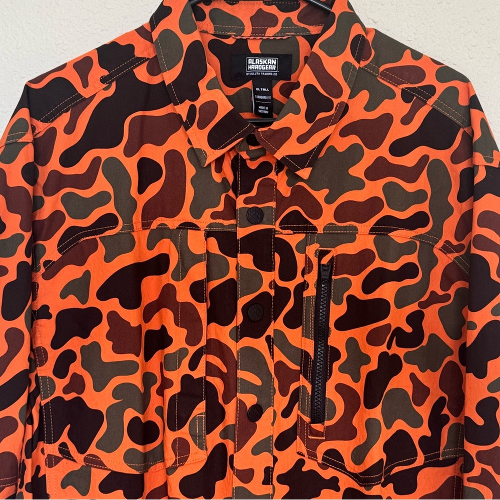 *NWOT - Alaskan Hardgear Orange Camo Jacket